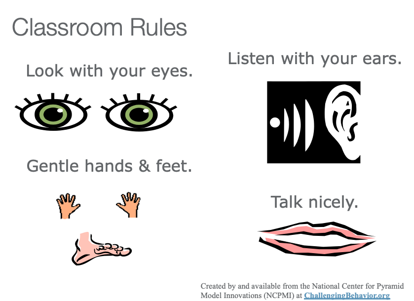 Classroom behavioral rules