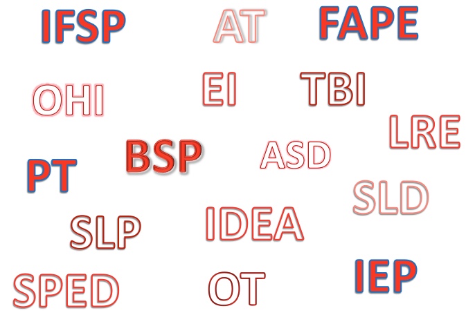Scattered collection of sixteen IEP Abbreviations