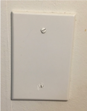 electrical outlet not in use
